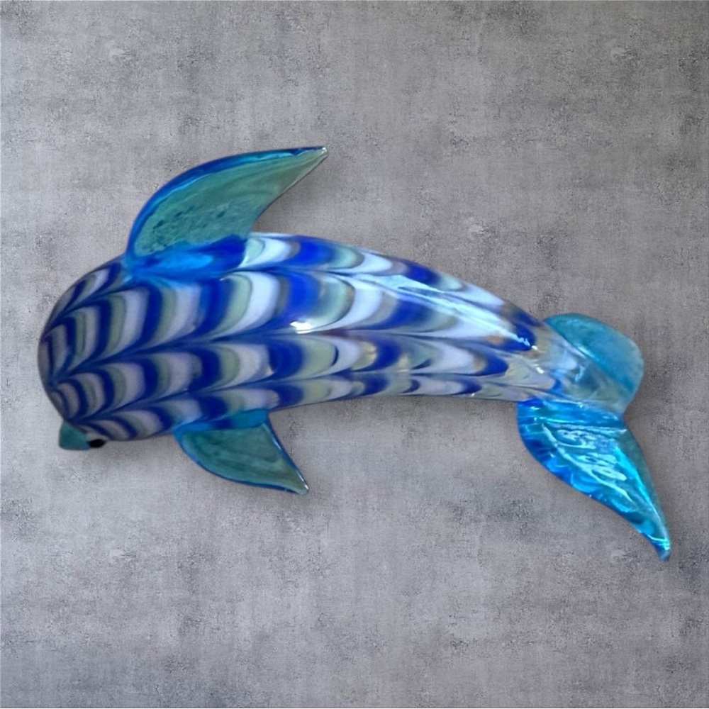 Fitz and Floyd Glass Menagerie Dolphin Figurine - Picture 4 of 11